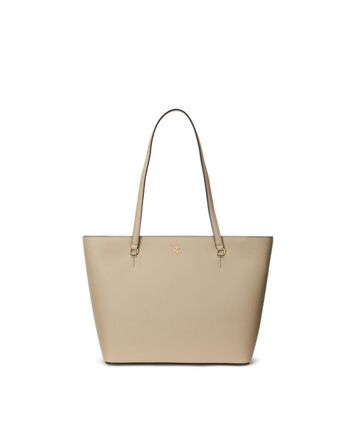 Ralph Lauren Natural Medium Karly Tote