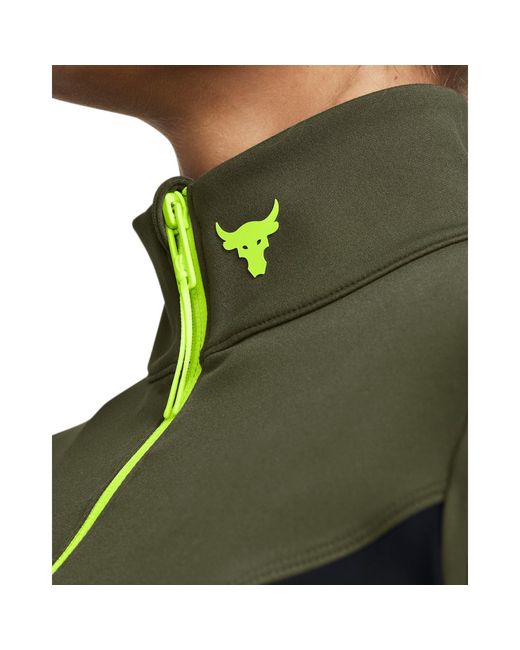 Under Armour Green Project Rock Cropped Gym Jacket