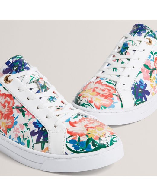 Ted Baker Blue Ted Printed Trainer