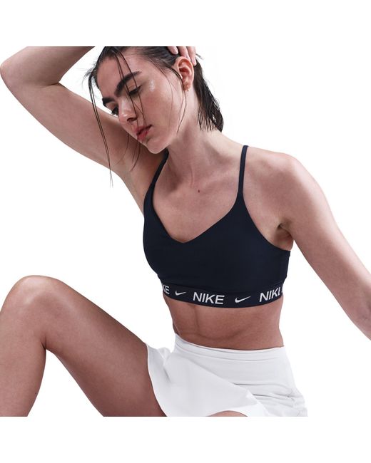 Nike Blue Indy Light Support Padded Sports Bra