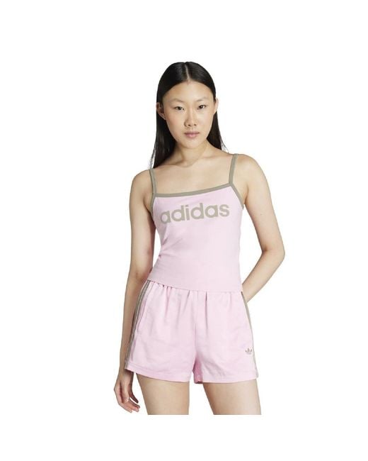 Adidas Originals Pink Adidas Orig Tank Top Ld64