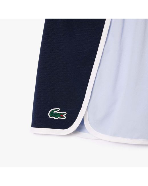 Lacoste Blue Stretch Diamond Taffeta Sport Shorts