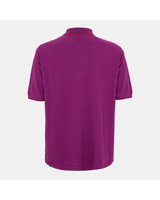 Money Purple Colour Patch Polo for men
