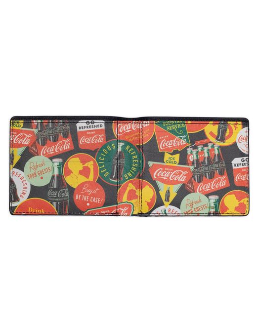 Coca Cola Blue Coca-Cola Officially Licensed Badges Leather Wallet