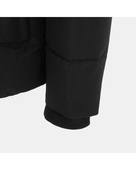 Pretty Green Black Pretty's Hooded Long Sleeve Short Puffer Jacket for men