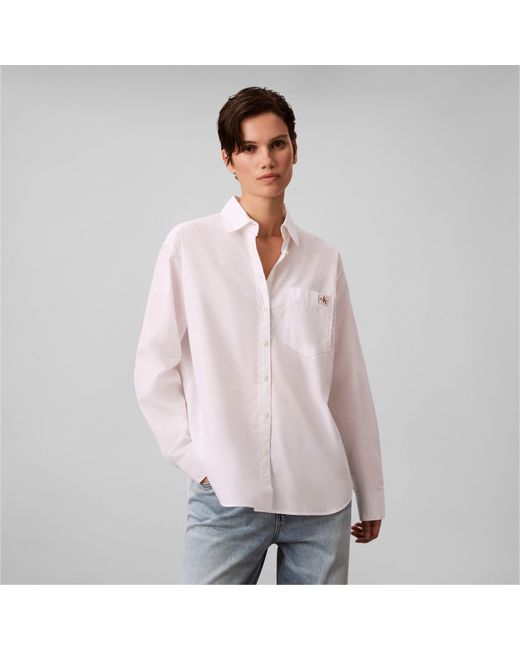 Calvin Klein White Long Sleeve Shirt