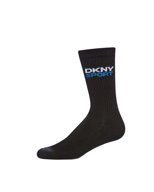 DKNY Black 3 Pack Sport Socks Dogwood for men