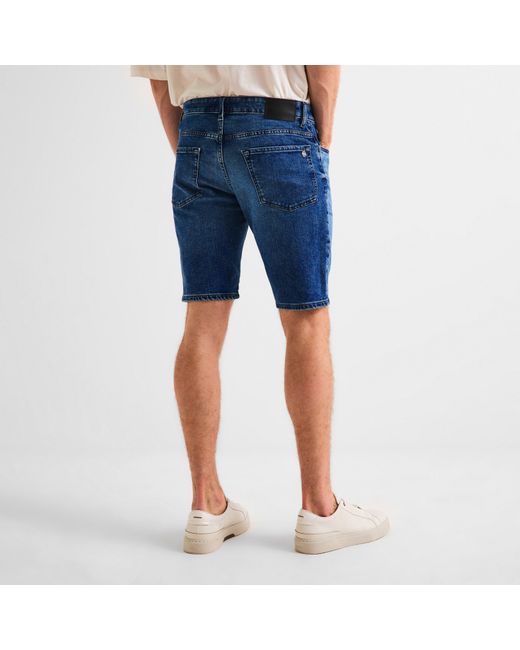 Boss Blue Denim Shorts for men