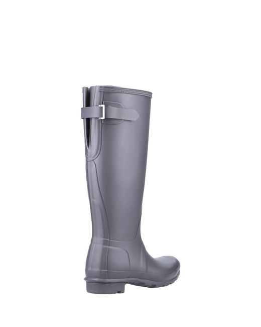 Hunter Blue Original Tall Back Adjustable Wellington Boots