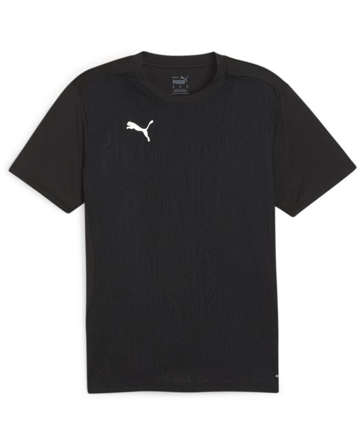 PUMA Black Teamfinal Training Short-Sleeve Performance T-Shirt for men