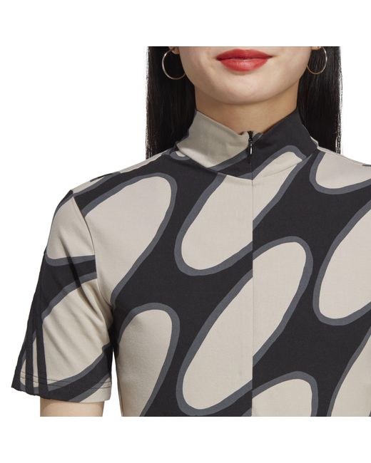Adidas Black X Marimekko Future Icons Three Stripes Bodysuit