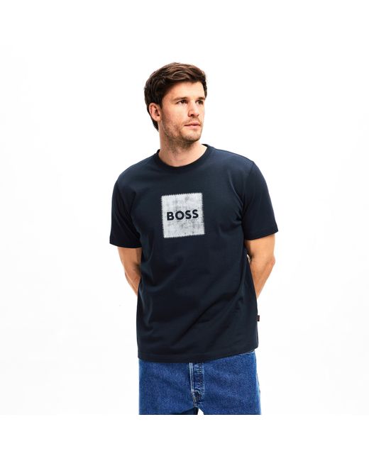 Boss Blue Te Stitch 10260136 01 for men