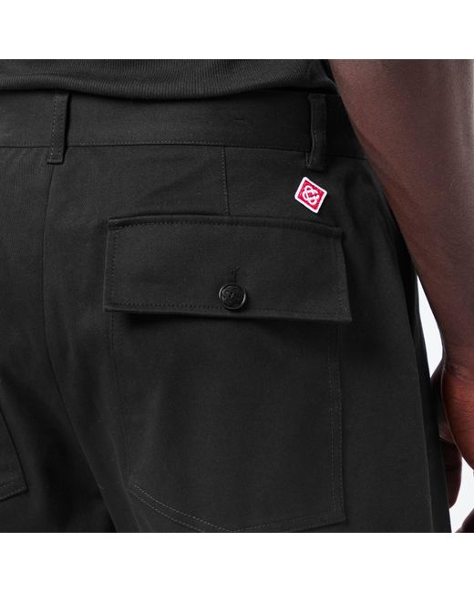 Casablanca Black Relax Wide Leg Trousers for men