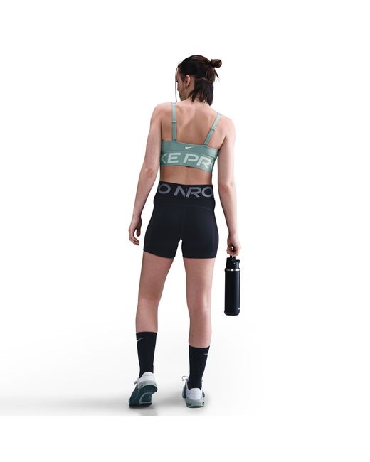 Nike Gray Indy Plunge Non Wired Medium Impact Sports Bra