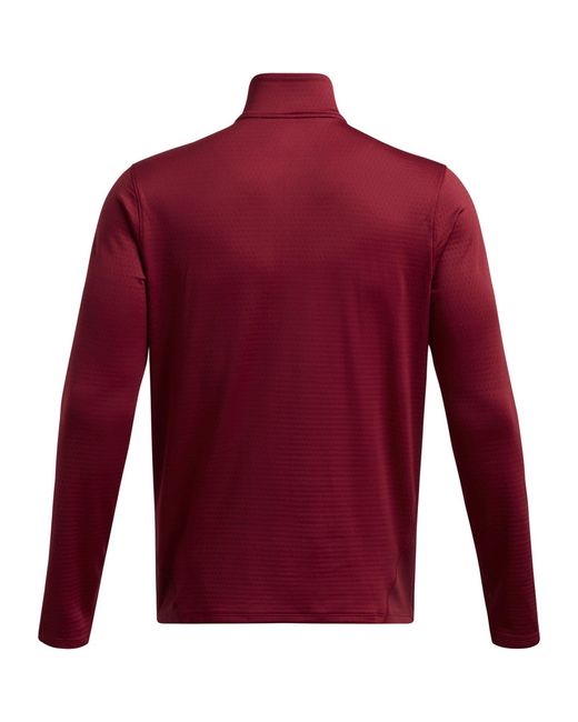 Under Armour Red Long-Sleeve Performance Gym Top for men