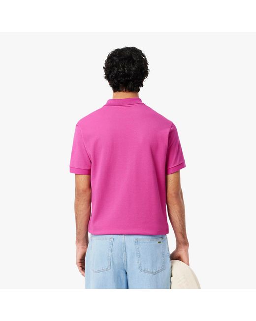 Lacoste Pink Classic Fit L.12.12 Original Polo Shirt for men