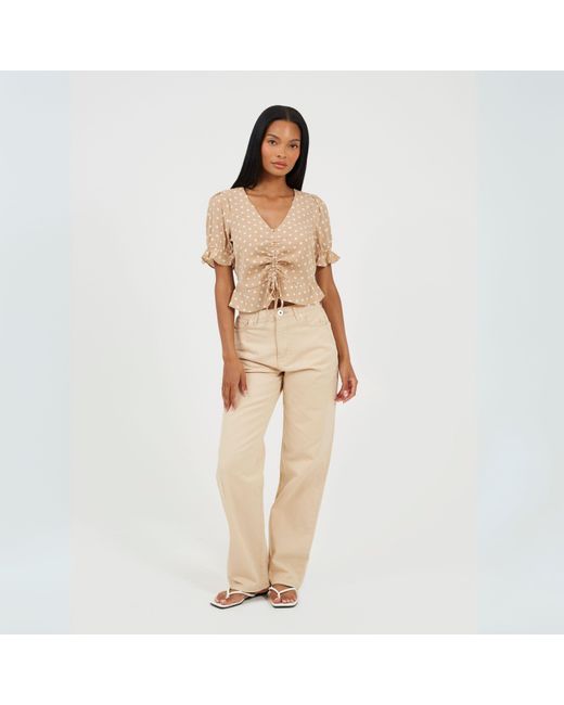 Brave Soul Natural Para Straight Leg Jeans