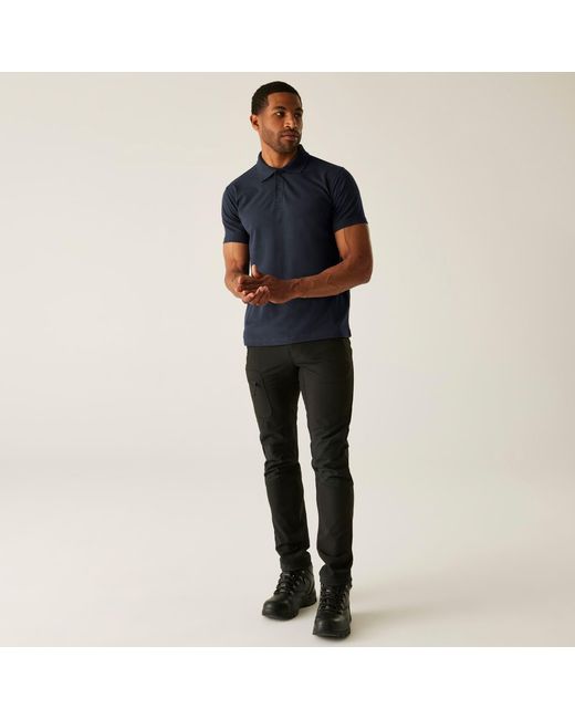 Regatta Blue Pro 50/50 Pique Polo for men