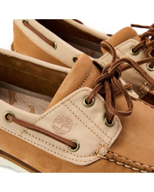 Timberland Brown Classic Dark Lace-Up Boat Shoes for men