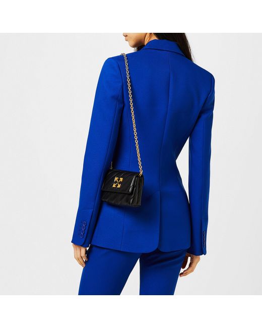Off-White c/o Virgil Abloh Blue Darted Twill Long Sleeve Tailored Fit Blazer