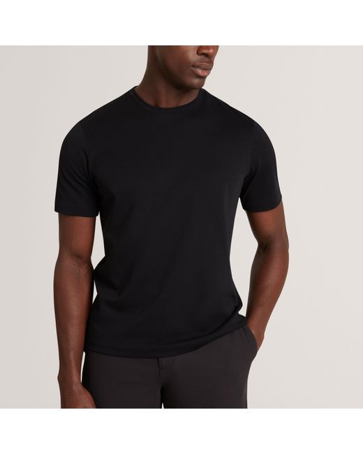 Ted Baker Black Ss Slim Soft Touch Tee for men