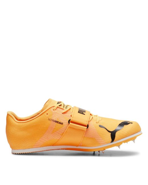 PUMA Yellow Evospeed Long Jump 11 Ult Track Running Spikes for men
