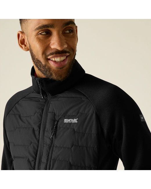 Regatta Black Cyrus Hybrid Insulated Jacket for men