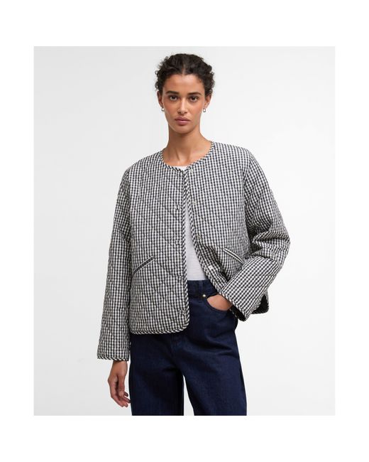 Barbour Gray Quilted Jacket
