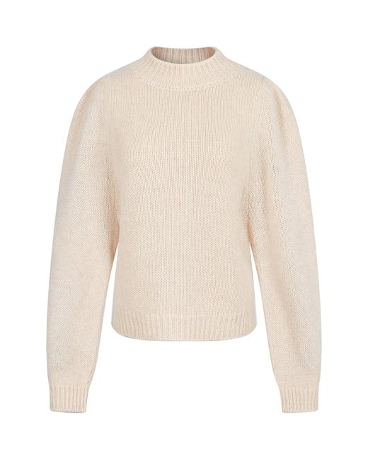 Raey White Puffed Sleeve Knitted Jumper