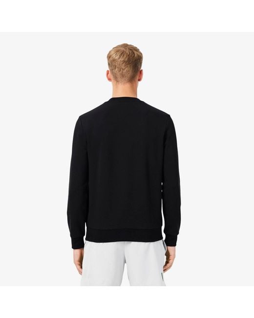 Lacoste Black Bckprnt Swt Sn64 for men
