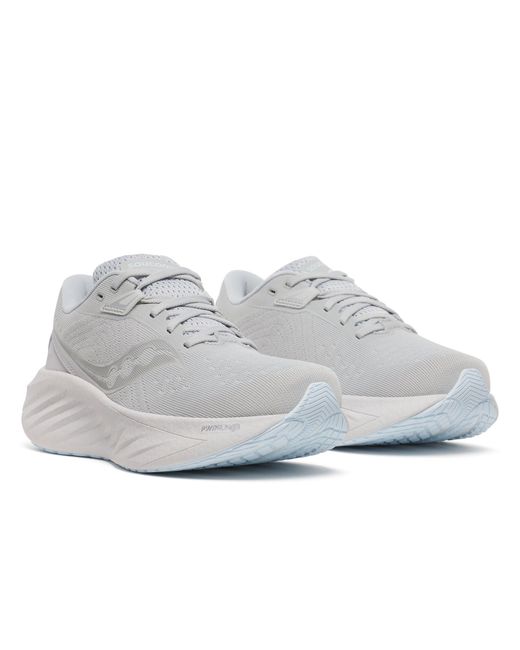 Saucony White Triumph 22 Running Trainers