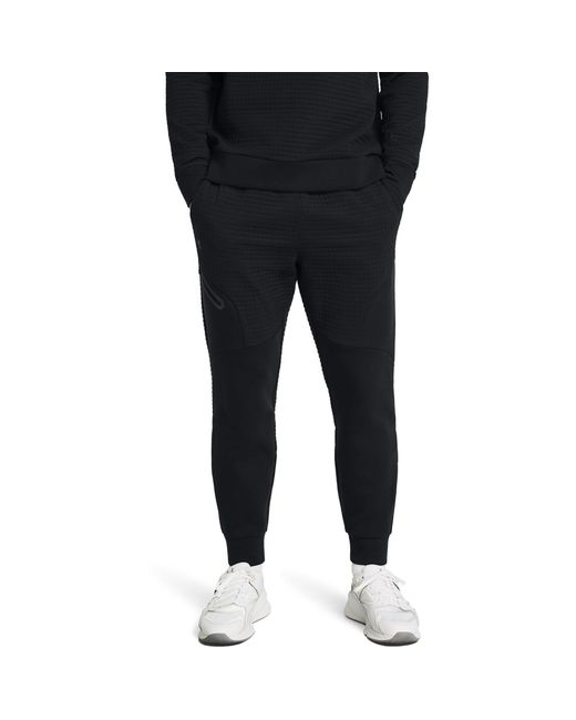 Under Armour Blue Unstoppable Closed Hem Fleece Joggers for men