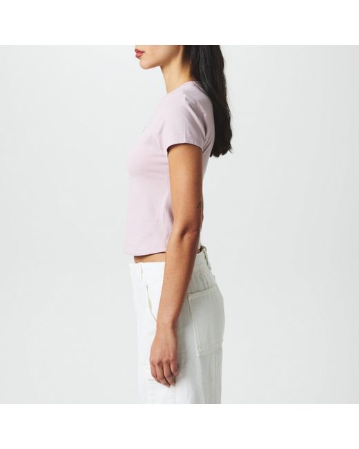 DKNY White Logo Crop Top