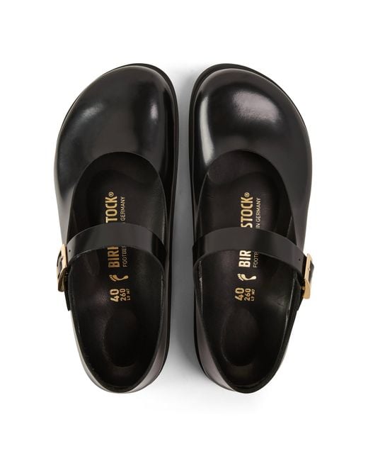 Birkenstock Black Mantova High Shine Mary Janes