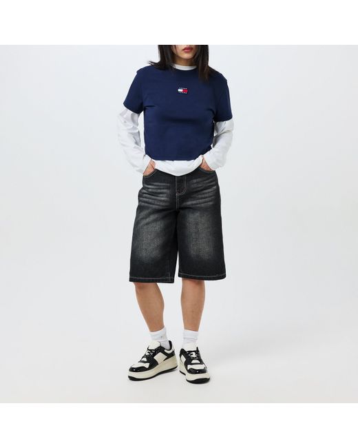 Tommy Hilfiger Blue Centre Badge T Shirt