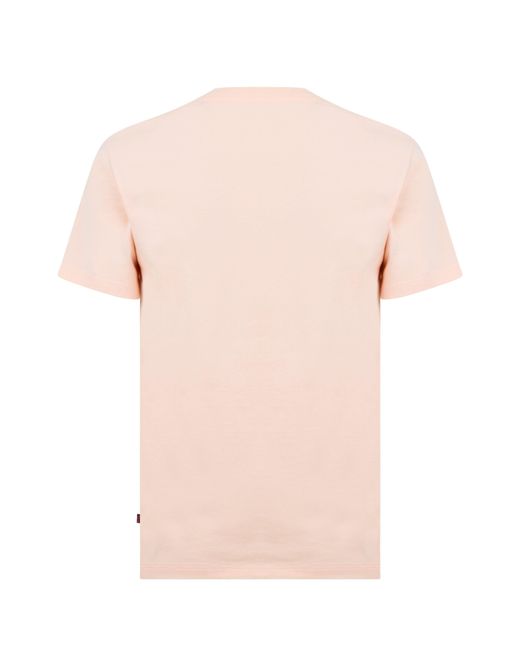Levi's Pink Varsity Circle T Shirt for men