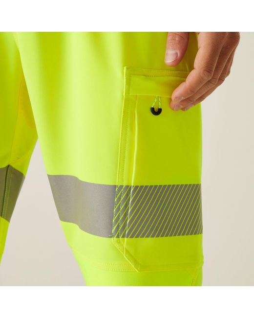 Regatta Yellow Hi-Vis Prolite Stretch Jogger for men