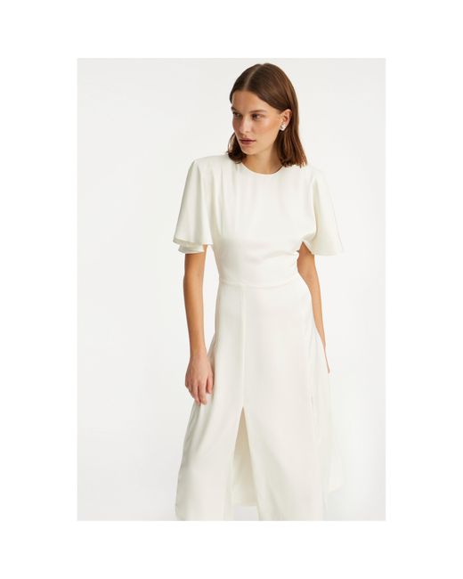 ROTATE BIRGER CHRISTENSEN White Dress With Slits