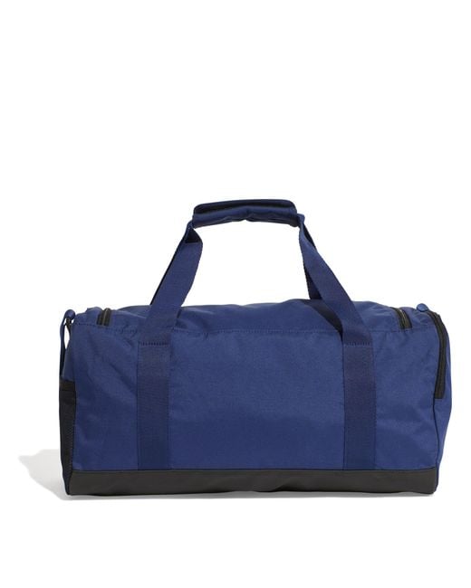 Adidas Blue Linear Duffel Bag Small
