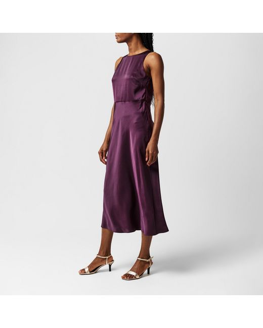 Boss Purple Dress With Cut Out Detailing