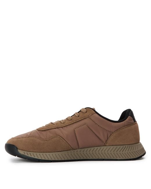 Boss Brown Titanium Runners Low-Top Trainers for men