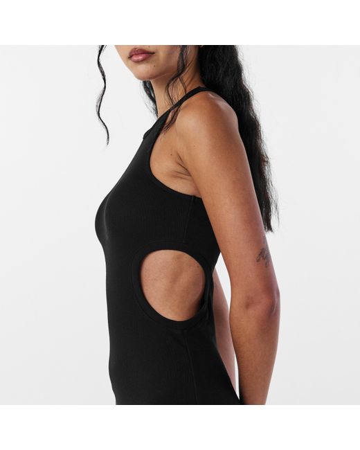 Off-White c/o Virgil Abloh Black Off Off Ribbed Dress