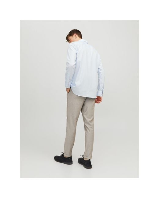 Jack & Jones Gray Connor Chino Trouser for men