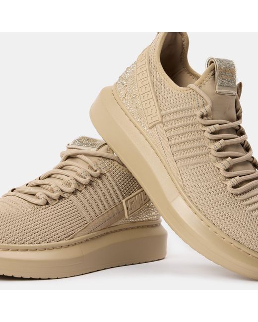 Steve Madden Natural Glorya Low-Top Trainers