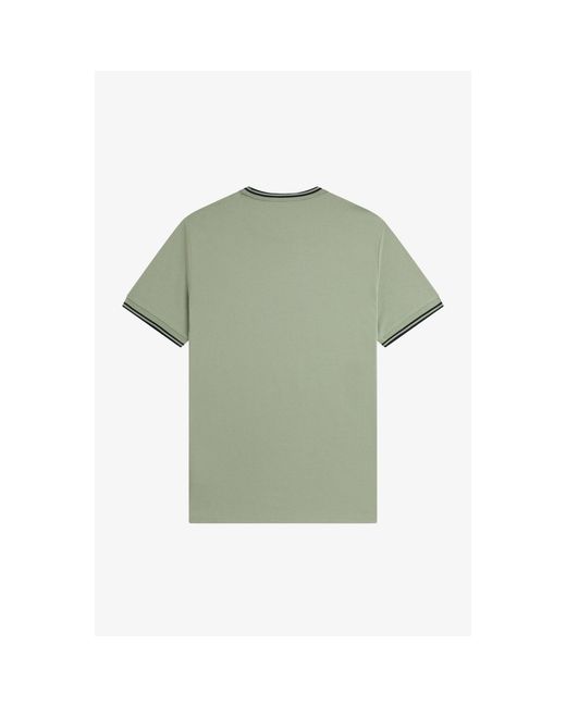Fred Perry Green Twin Tipped T-Shirt for men