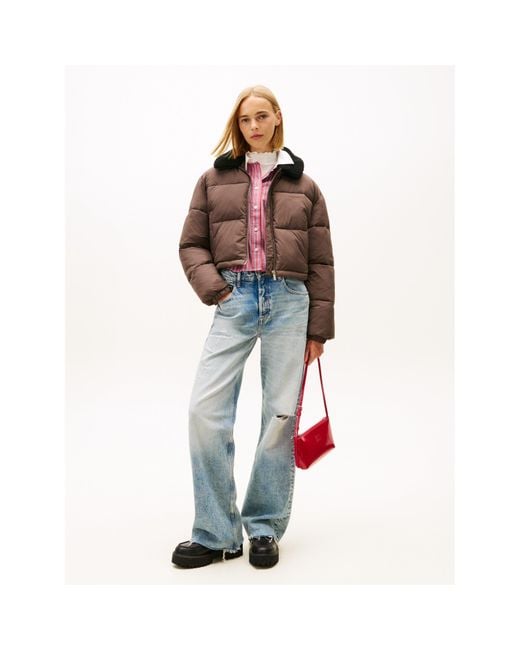 Tommy Hilfiger Brown Tj Teddy Colr Jkt Ld61