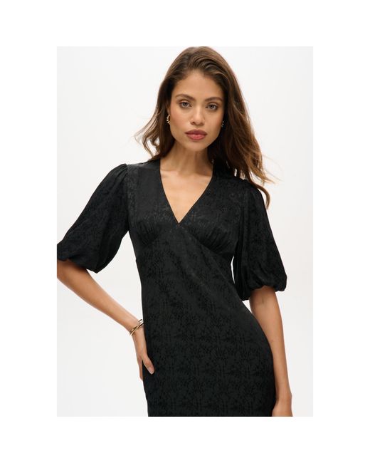 Superdry Black Short-Sleeve Midi Tea Dress