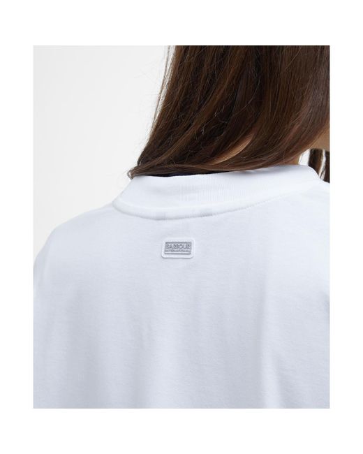 Barbour White Franchesca Logo T-Shirt