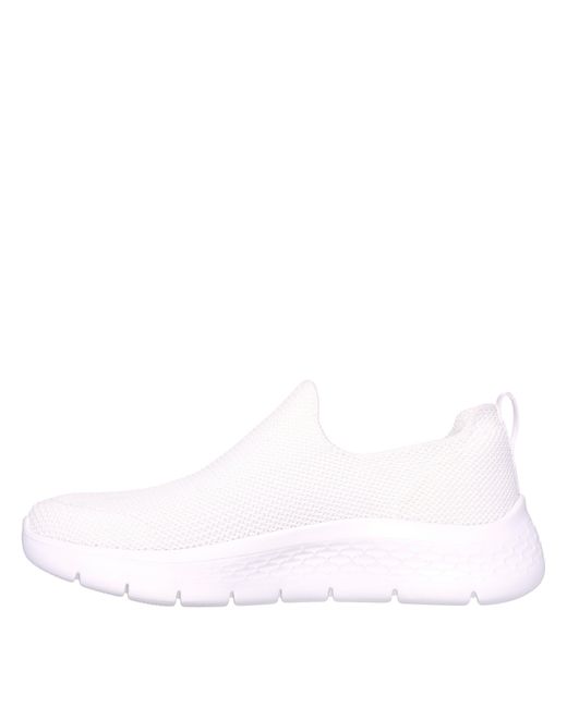 Skechers White Slip On Trainers