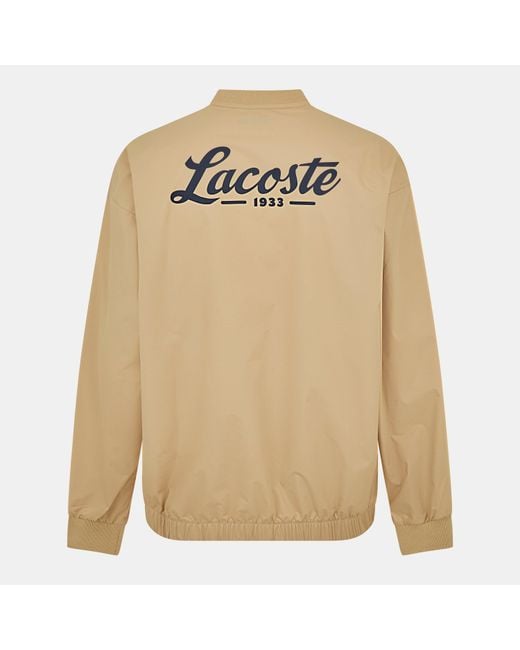 Lacoste Natural Golf Moisture Wicking Pullover Jumper for men